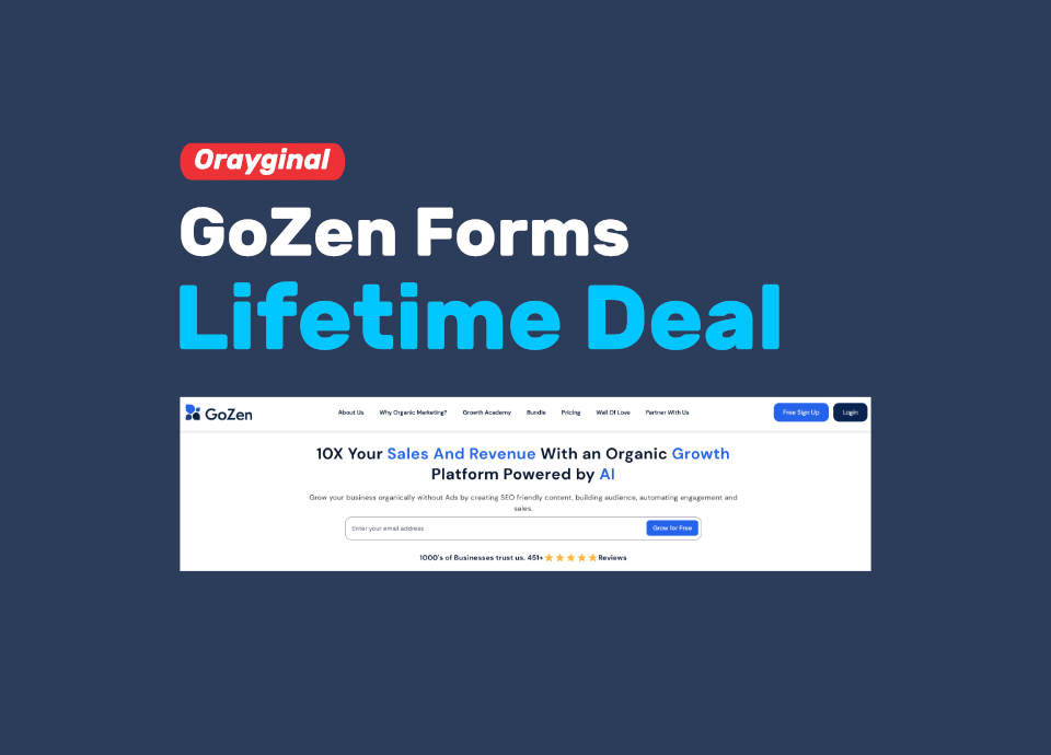 GoZen Forms lifetime deal