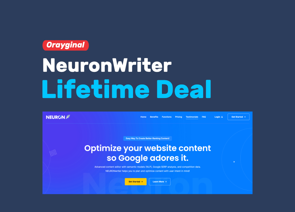 Neuronwriter lifetime deal